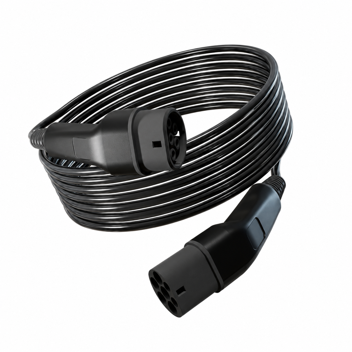 Type 2 EV charging cables in multiple lengths